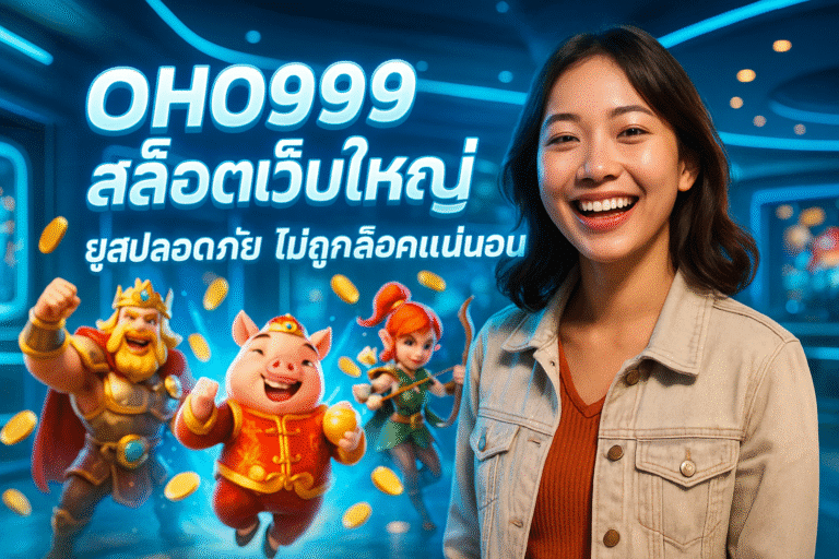 OHO999 สล็อตเว็บใหญ่ ยูสปลอดภัย ไม่ถูกล็อคแน่นอน