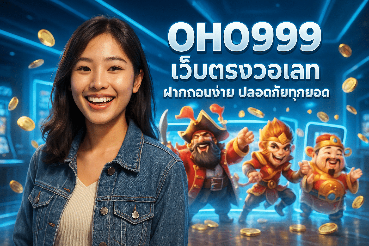 OHO999 เว็บตรงวอเลท ฝากถอนง่าย ปลอดภัยทุกยอด