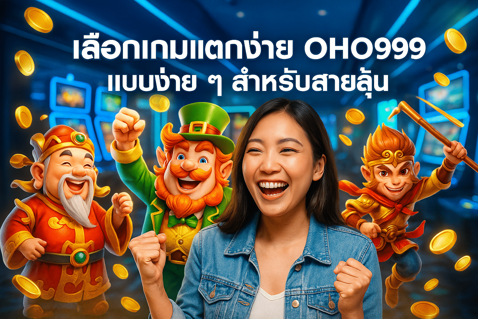 เลือกเกมแตกง่าย OHO999 แบบง่าย ๆ สำหรับสายลุ้น