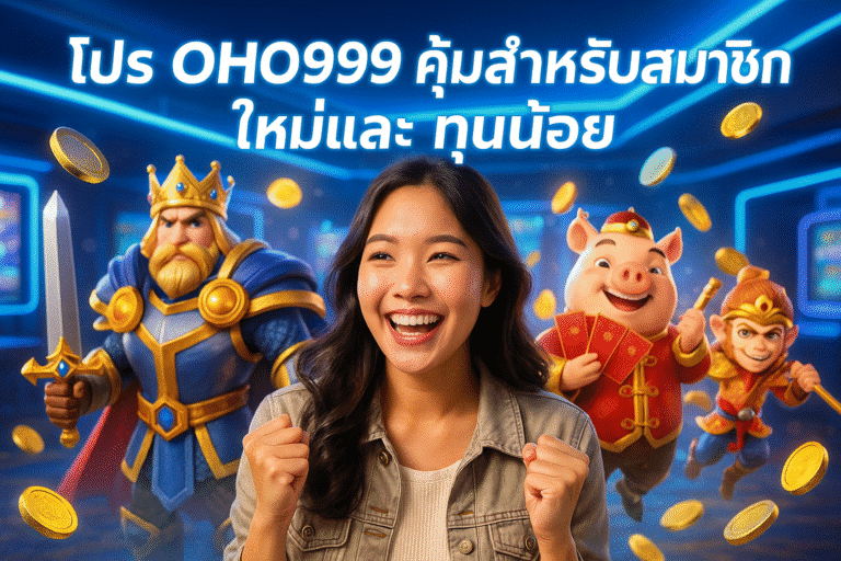โปร OHO999 คุ้มสำหรับสมาชิกใหม่และทุนน้อย